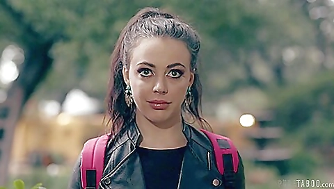 Slutty chick gets fucked by a huge cock