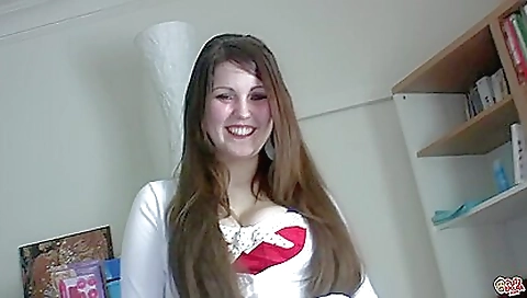 Horny blonde slut gets banged by dildoed