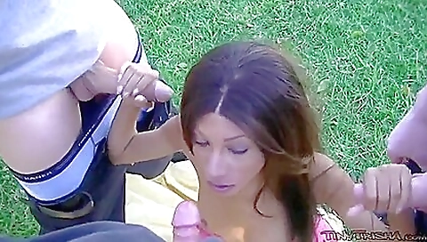 Hawt babe with a big cock and taking