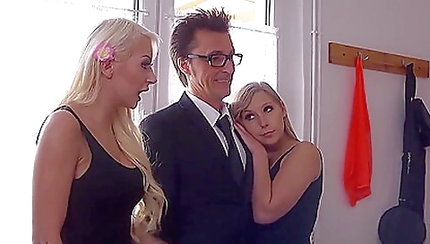 Shower spying and cum