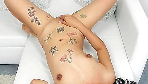 Sexy dark brown angel massage and drilled